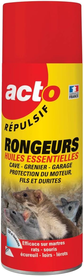 RETRO | RÉPULSIF RONGEURS HUILES ESSENTIELLES | Repousse les martres, rats, souris, écureuils, loirs, lérots. | RERON1 — vue 2