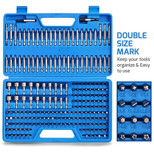 Yesking 214-Piece Screwdriver Bit Set, S2 Steel Drill Bit Set Power Bit Set With Security Bits #TOP1