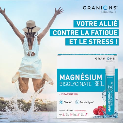 Granions Magnésium Bisglycinate 360mg 10 shots - vue 5