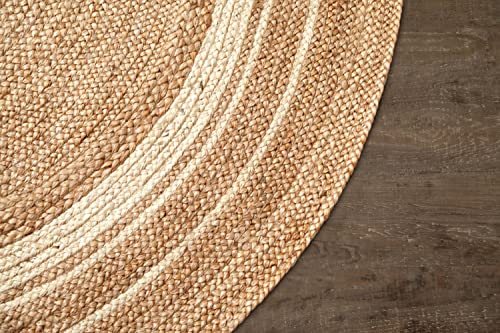 Anji Mountain Kerala Jute Area Rug, 6 Ft, Sunshine #TOP3