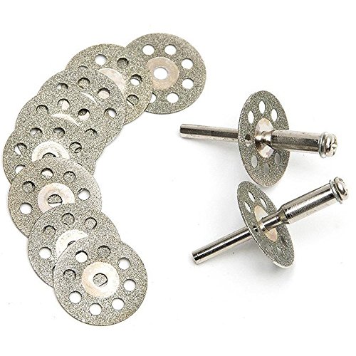 10 pezzi diamante – Disco diamantato gelocht [22 mm] per Dremel Proxxon..