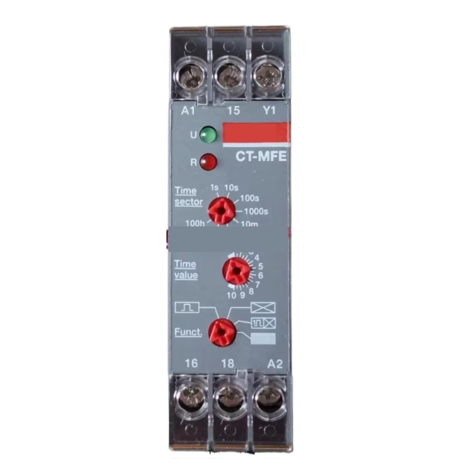 TSCFHGQI 1pcs Time Relay CT-MFE, 1c/o, 0.05s-100h, 24-240VAC/DC