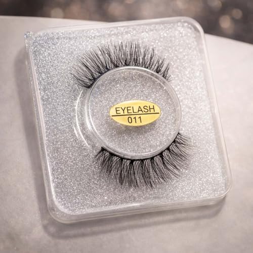 Image of Alvero Beauty Tools 6D Handmade False Eyelashes, Natural & Soft Gracy Look Artificial Eyelasher Eye Lashes for Women & Girls, Lightweight Synthetic Hair Fluffy Style Eyelash (1 Pair) (Eyelash 10)
