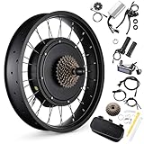AW 20'x4' Fat Tire 48V Ebike Electric Rear Wheel Bicycle Kit Electric Bike Conversion...