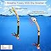WACOOL Dry Top Snorkel Tube Comfortable Mouthpiece One-Way Purge Valve for Pool Open Water Scuba Lap Swimming Swimmer Training Diving Snorkeling (Orange)