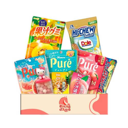 Box Délice Fruité du Japon - Coffret 9 Bonbons & Gummies Japonais