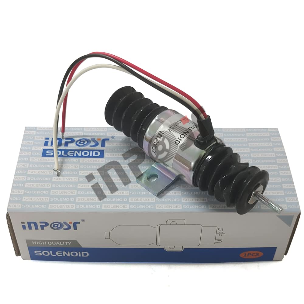 INPOST Solénoïde d'arrêt 12 V SA-4180-12 1756ESDB-12E3ULB2 pour Woodward 3 fils