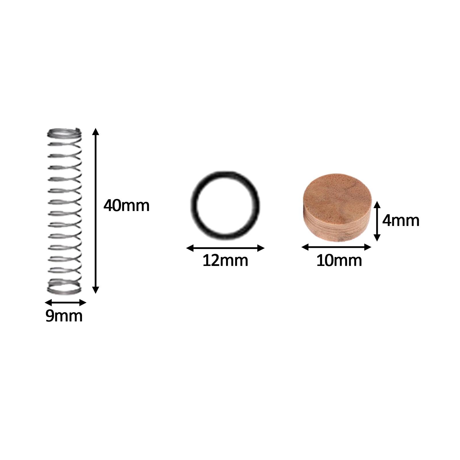 Generic Kits de Réparation de Trompette, 27 Pièces, Bouchon, Piston, Valve à Ressort, Ressort Métallique