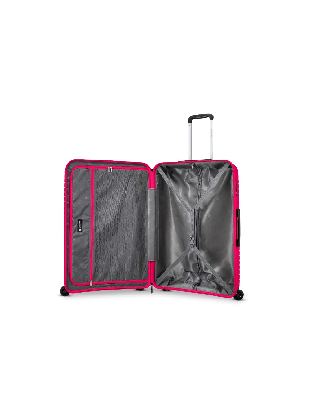 Ciak Roncato R Roncato Hexa Trolley taglia L 4R Polipropilene ultraleggero, Fucsia 26, Dimensione: 52x77x31 cm, Valigia media Fuxia Hexa con lucchetto TSA