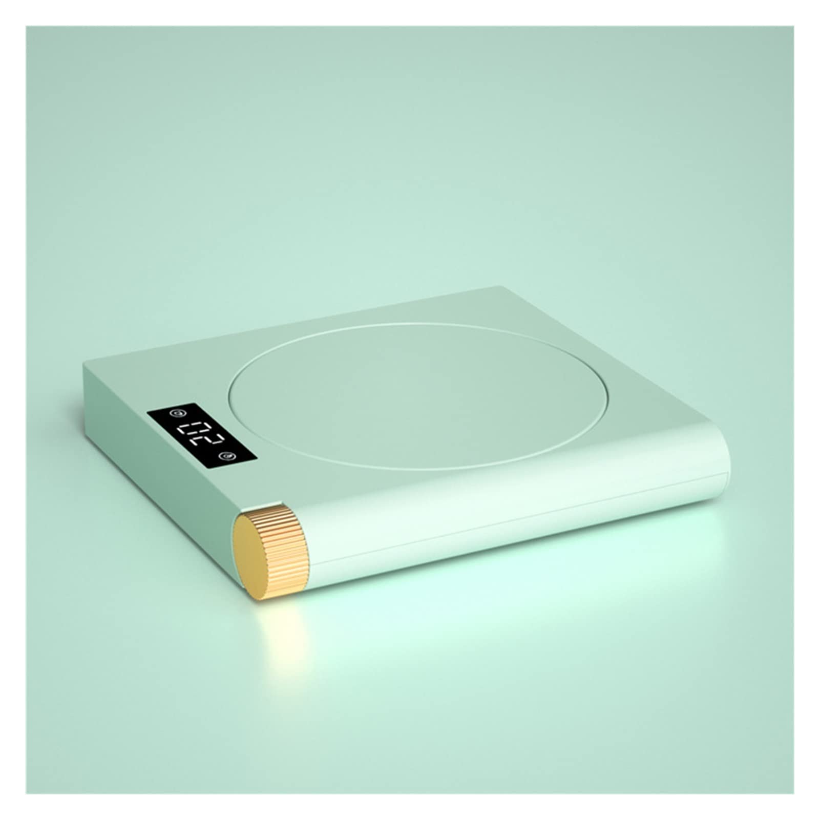 Scalda caffè scaldatazze USB Piastra Boccale riscaldatore Caldo tè Le Riscaldamento Coaster termostato 5 Gear riscaldatore Piattaforma di caffè Latte tè Caldo Elettrico (Color : Green)