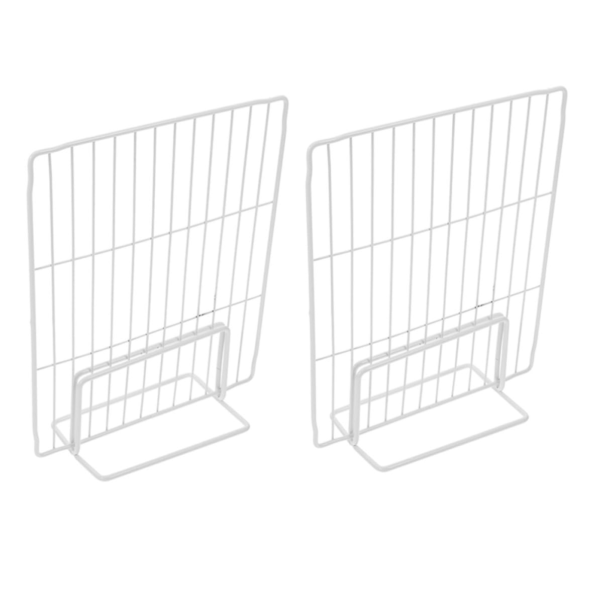 2 Piezas Separadores Frigorifico de Hierro Estante Divisor