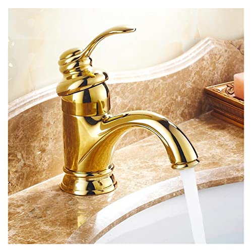 Robinet de lavabo laiton antique mitigeur retro de luxe - 6