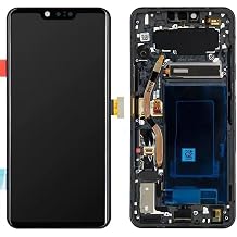 YOOOKOOO for LG G8 ThinQ LCD Display Touch Screen Digitizer Assembly Replacement Repair Parts Black with Frame