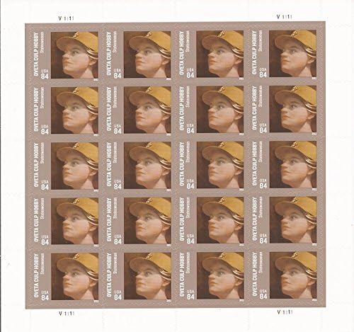 United States Postal Service US Stamp - 2011 84c Oveta Culp Hobby - 20 Stamp Sheet - Scott #4510