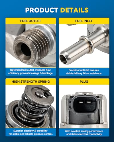 Image of PHILTOP High Pressure Fuel Pump Fits for Ford Focus 2012 2013 2014 2015 2016 2017 2018 L4 2.0L, HM10009