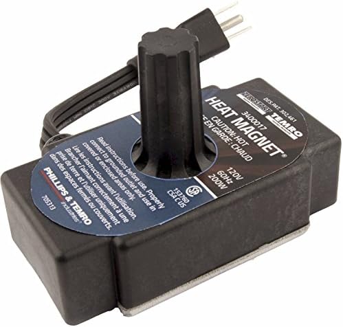 Zerostart 3400017 Portable Electric Heat Magnet Heater for Transmissions, Oil Pans and Small Engines | CSA Approved | 120 Volts | 200 Watts