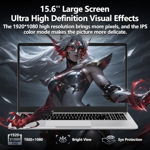 Image of 2026 Laptop, 15.6 Inch Laptop Computer with Ryzen 5-5500U Processor (up to 4.0GHz), 16GB RAM 1TB SSD, Win 11 Pro, WiFi 5, BT 5.1, Backlit Keyboard Portable Lap Top for Business