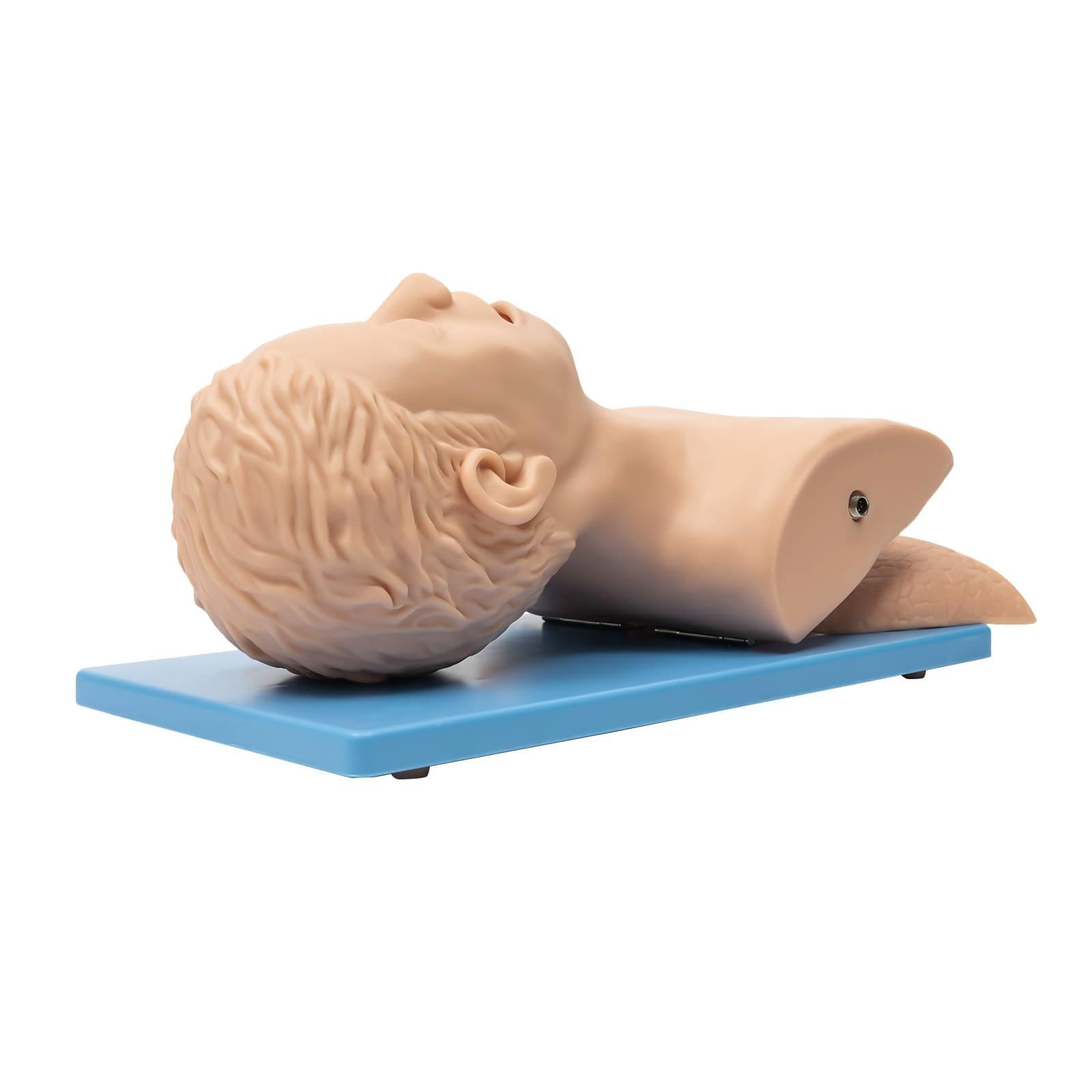 Kit di manichino per adulti per allenamento medico, gestione delle vie aeree, intubazione orale e nasale, modello didattico per professionisti sanitari, pratica di intubazione