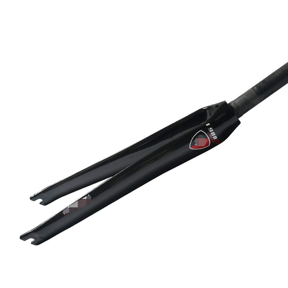 AZQOHMIS Bike Suspension Fork,Mountain Bike Front Fork Bicycle Front Fork Bicycle MTB Fork 28.6mm*700c Full Carbon Fiber Road Bike Front Fork Dead Fly Full Carbon Front Fork Hard Fork Carbon Fork