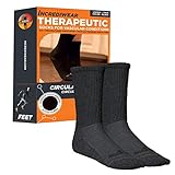 ANTI INFLAMMATORY: Incrediwear Circulation Socks relieve pain and discomfort for those suffering from poor circulatory conditions. Our men’s and women’s crew socks can be worn every day, while working out or even running. MATERIAL: Incrediwear's ...