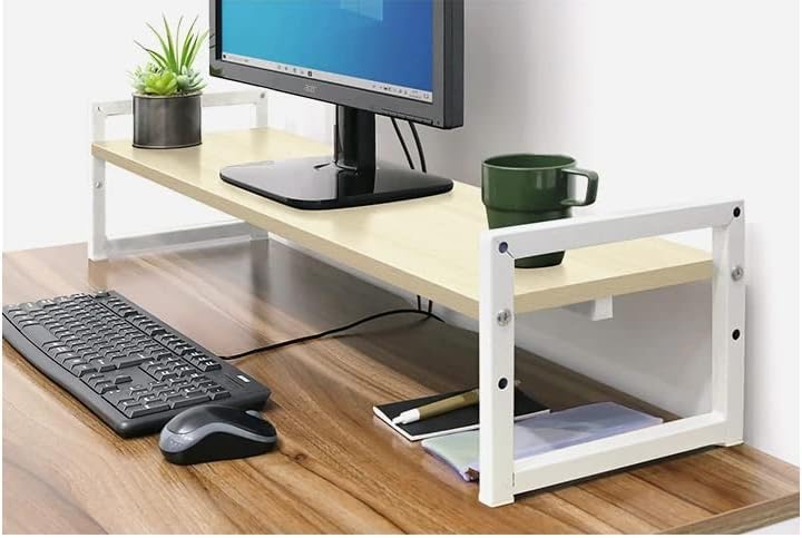 Amazon.co.jp : モニター台 机上台 幅100cm ワイド 2段 モニター