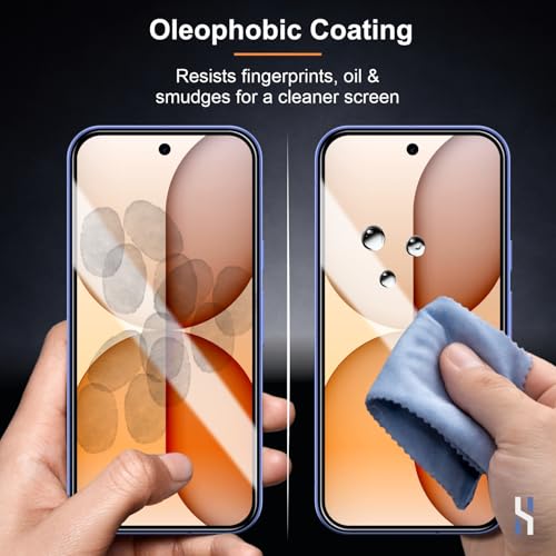 Image of Tempered Glass for Nothing Phone 4a (6.78 Inch) Military Grade 9H Screen Guard, Anti-Scratch, Shatterproof, Edge to Edge Full Coverage - Black Border