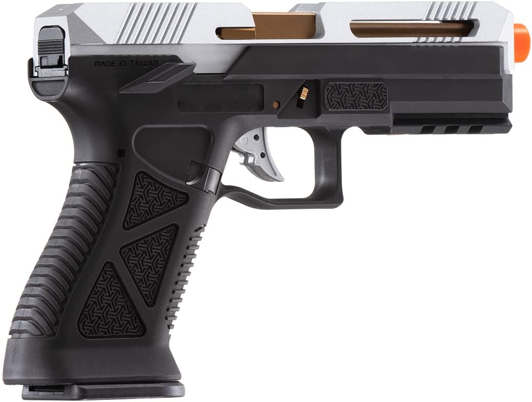 HFC HG-282ASGB Tactical Gas Blowback Airsoft Pistol (Silver/Gold)