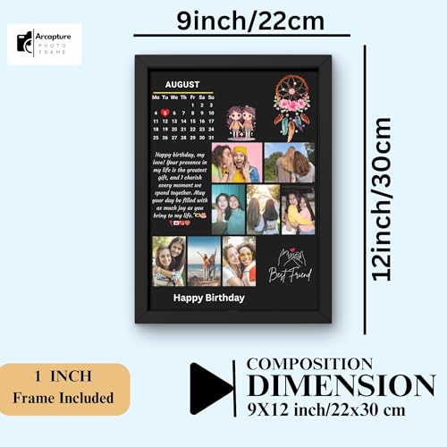 Image of Customised and Personalized Photo Frame for Wall | Custom Collage Picture Frame with Photo Upload