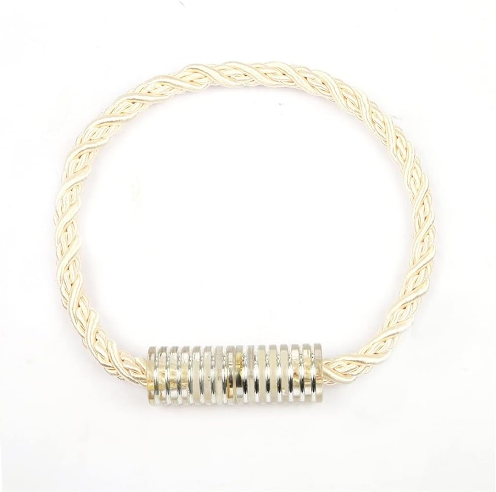 JSEIAJB 2Pcs Magnetic Curtain Clip Cylindrical Hanging Ball Decoration Curtains Tieback Buckle Rope Window Drape Accessories