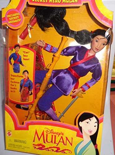 Disney Secret Hero Mulan doll by Mattel 1997 - New in Box