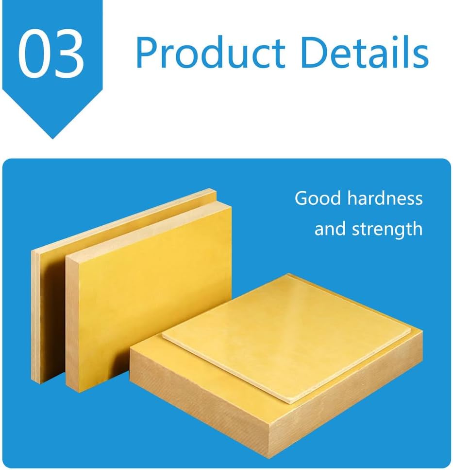 Epoxy Insulation Board - 8mm Thickness for Electrical Insulation and Model Accessories(5cmx5cm 10pcs)