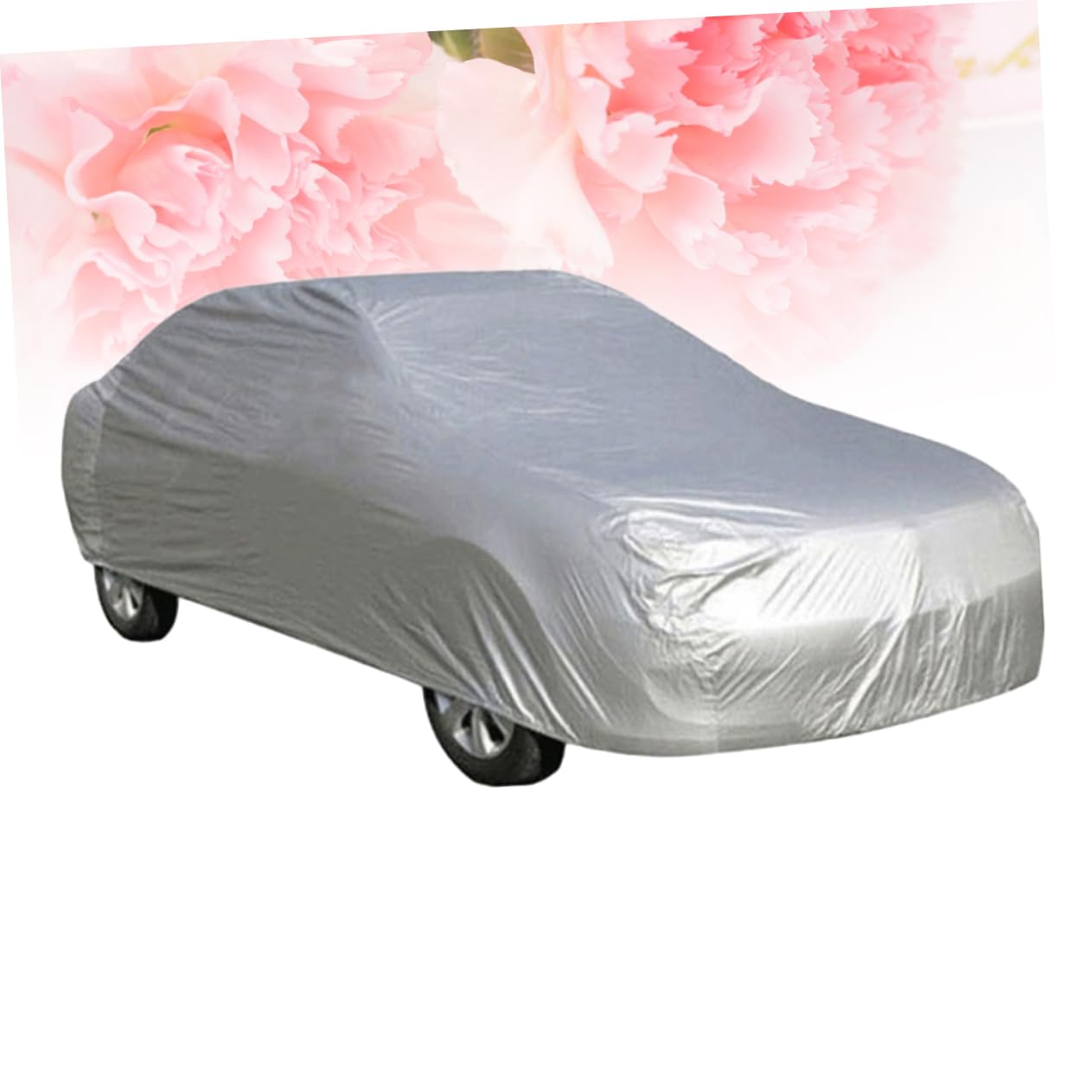 SEWOART Car Sunscreen Cover Silver Car Cover for Fit Outdoor from Rain and Rays — view 8