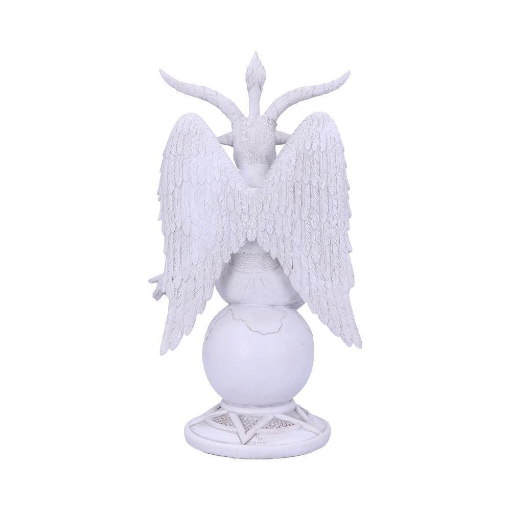 Nemesis Now B5260S0 - Statuetta di Baphomet del Signore Oscuro, 26 cm, colore: Bianco