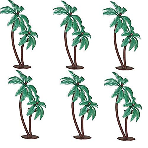 Oasis Supply Twin Coconut Palm Trees Cake Decorating Pick, 4-Inch, 12-Pack