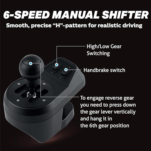 Image of Nitho V23 PRO Gaming Steering Wheel for PC, PS4, PS3, Xbox Series X /S, Xbox One, Switch | 270 Racing Wheel with Pedal Set and Manual Gear Shifter, Zero Dead Zone Drive Simulator for Driving Games