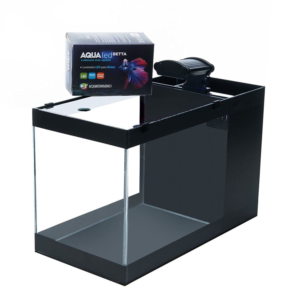 Aquário 20 Litros Retangular com Sump e LED Bivolt 20X40X25
