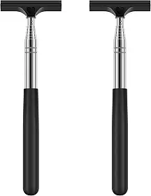 2 peças de limpador de rodo telescópico de carro, rodo de lateral de carro de 97 cm, rodo de janela de carro com alça retrátil, mini rodo de para-brisa para retrovisor de veículo de