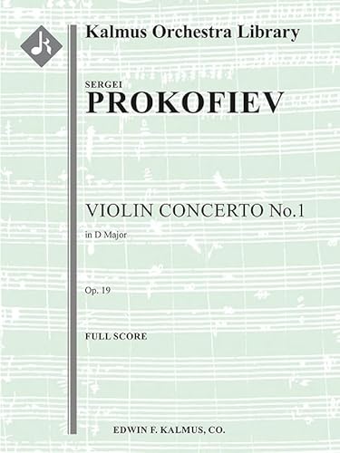 Violin Concerto No. 1, Op. 19: Conductor Score (Kalmus Orchestra