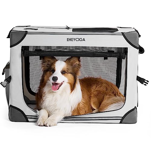 EHEYCIGA-Collapsible-Medium-Dog-Crate-30-Inch-Soft-Portable-Soft-Dog-Kennel-for-Medium-Dogs-Indoor-Outdoor-Foldable-Dog-Travel-Crate-with-Mesh-Windows