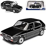 NEW Volkwagen Golf I L Schwarz 5 Türer 1974-1983 1/18 Solido Modell Auto