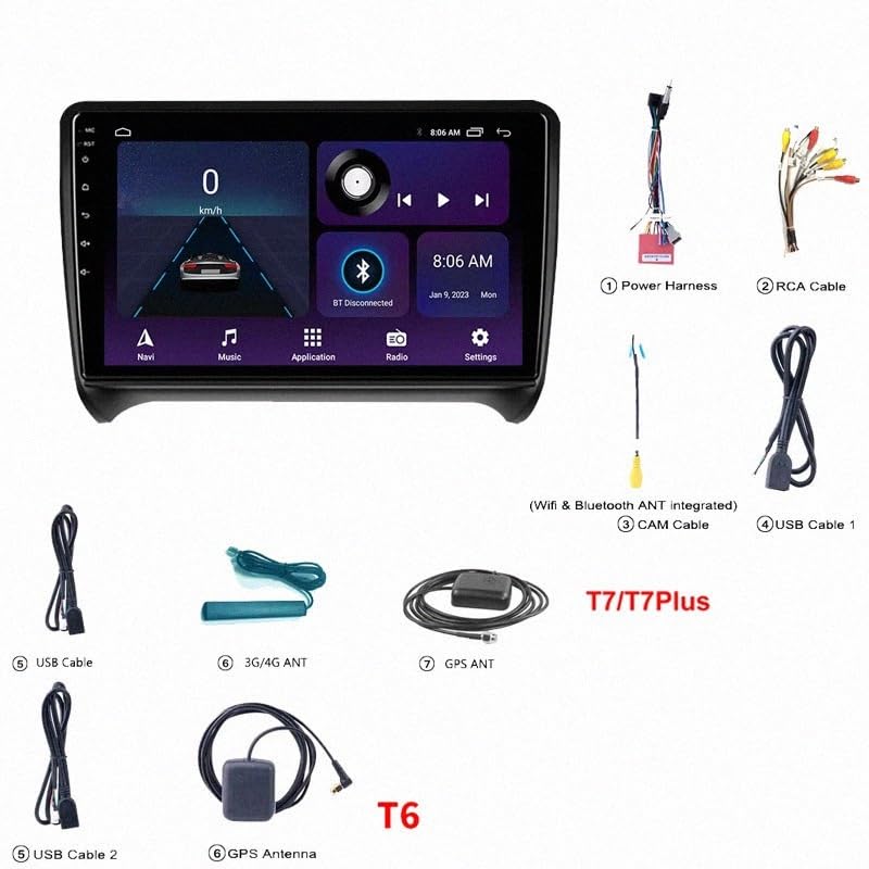Radio 2 DIN para Buick Regal 2009-2013 con GPS y 8G+256G 7