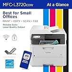 Brother MFC-L3720CDW Wireless Color Laser Printer with Scanner, Copier and Fax | Auto Duplex and 250-Sheet Capacity | Includes Refresh Subscription Trial(1). Amazon Dash Replenishment Ready - Image 2