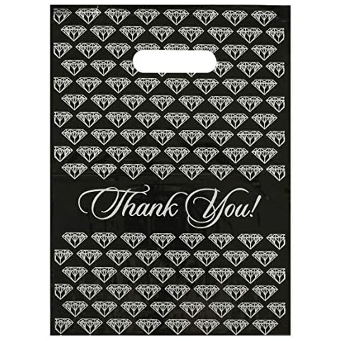 9x12 Diamond "Thank You" Die Cut Merchandise Bags 50/cs Cover