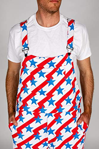 Shinesty Men's Pajamaralls The National Treasures Patriotic Overalls3