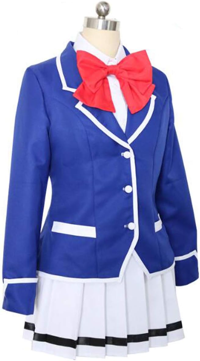 Amazon C Progressive 僕の彼女がマジメ過ぎるしょびっちな件 香坂秋穂 コスプレ 衣装 こうさか あきほ 蝶結び付属 靴下付属 制服 普段着 ウィッグ追加可能 L 衣装 コスプレ 仮装 通販