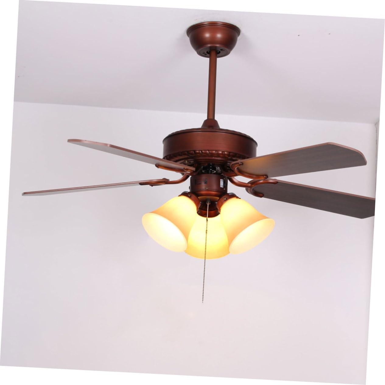 3pc Golden Pull Chain for Ceiling Fan Two-wire off Replacement for and Appliances Easy Install and Design
