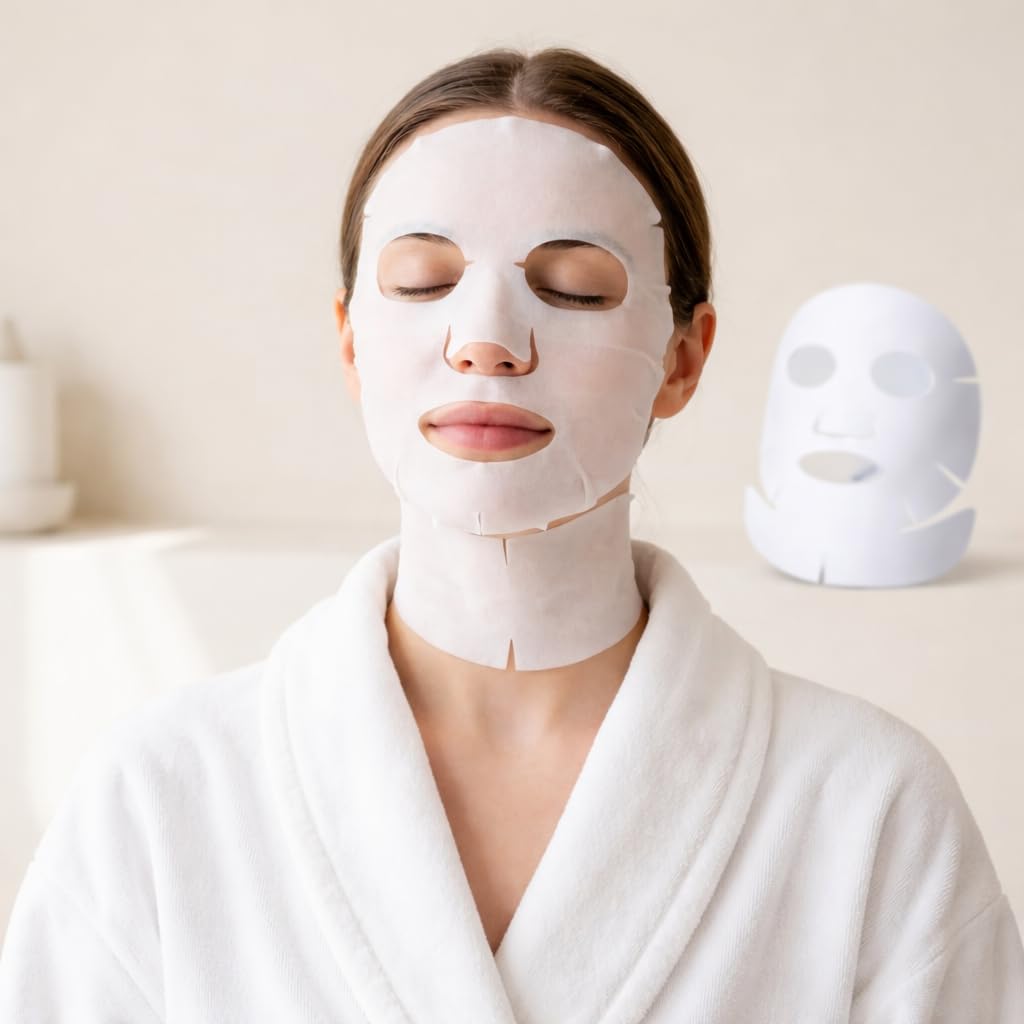 Carboxy CO2 Lot de 10 feuilles de rechange pour masque facial et cou