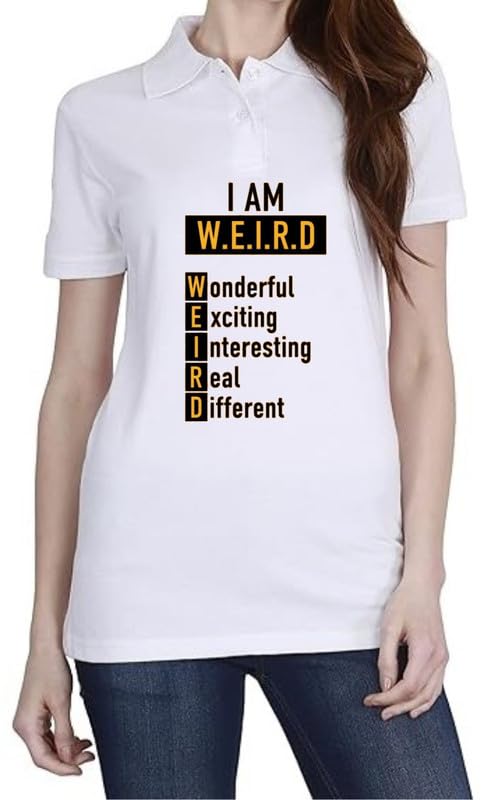 I AM Weird White Women Polo T-Shirt-image-25
