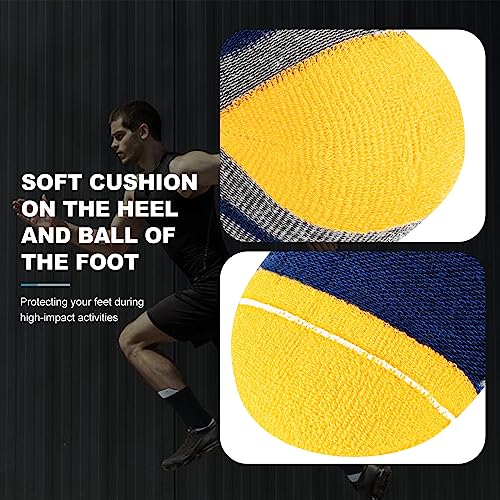 Niofind Calcetines Hombre, 6 Pares Calcetines Deporte Algodon, Anti-Ampollas, Anti-Olor, Absorbentes De Sudor, Transpirables, Calcetines Running Con Acolchado Para Correr, Trabajo, Ciclismo - imagen 4