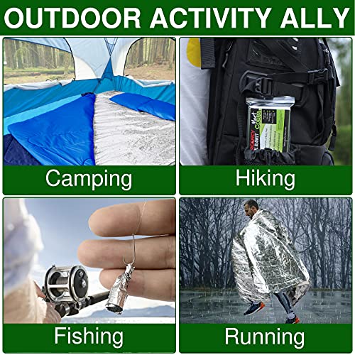 Emergency Blankets For Survival Gear And Equipment X100, Space Blanket, Mylar Blankets, Thermal Blanket, Survival Blanket, Survival Kits Emergency Kit, Emergency Supplies, Foil Blanket Camping Shelter #TOP2